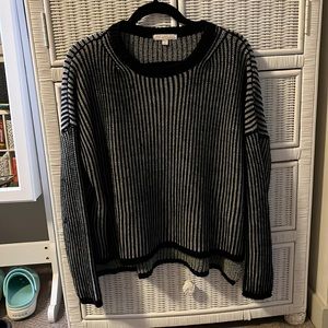 Good used condition, Don’t Ask Why black & grey striped sweater, one size